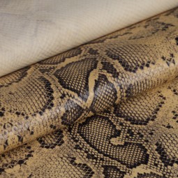 Шкіра ВРХ жовтий PRINT STAMP PYTHON 1,1 мм