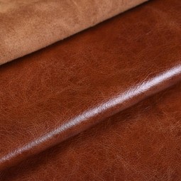 Кожа мебельная коричневый PULL-UP TABACCO 1,2  глянец