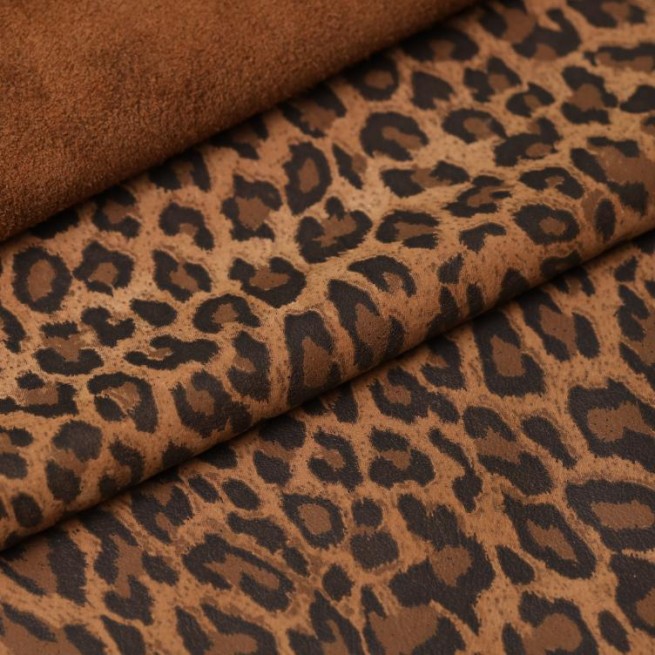 Шкіра ВРХ коричневий Leopard Taba 1,2-1,4